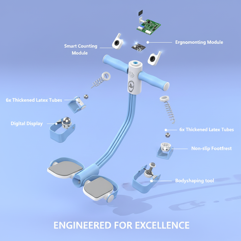 Blue 6-tube exploded view